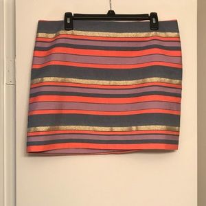 Women’s J. Crew Striped Mini Skirt